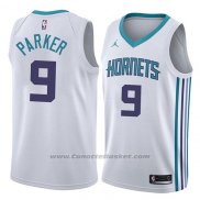 Maglia Charlotte Hornets Tony Parker #9 Association 2018 Bianco