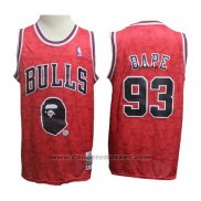 Maglia Chicago Bulls Bape #93 Rosso Hardwood Classics