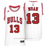 Maglia Chicago Bulls Joakim Noah #13 Bianco