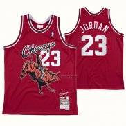 Maglia Chicago Bulls Michael Jordan NO 23 Juic Wrld X BR Rosso