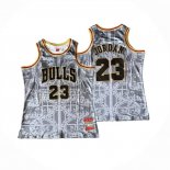 Maglia Chicago Bulls Michael Jordan No 23 Mitchell & Ness 1997-98 Bianco
