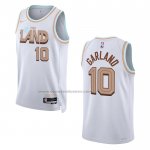 Maglia Cleveland Cavaliers Darius Garland #10 Citta 2022-23 Bianco