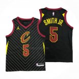 Maglia Cleveland Cavaliers Dennis Smith Jr. NO 5 Statement 2020-21 Nero