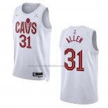 Maglia Cleveland Cavaliers Jarrett Allen NO 31 Association 2022-23 Bianco