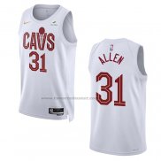 Maglia Cleveland Cavaliers Jarrett Allen NO 31 Association 2022-23 Bianco