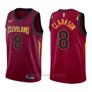 Maglia Cleveland Cavaliers Jordan Clarkson #8 Icon 2017-18 Rosso