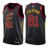 Maglia Cleveland Cavaliers Jose Calderon #81 Statement 2017-18 Nero