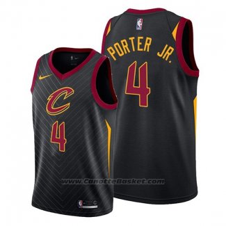 Maglia Cleveland Cavaliers Kevin Porter Jr. #4 Statement 2019-20 Nero