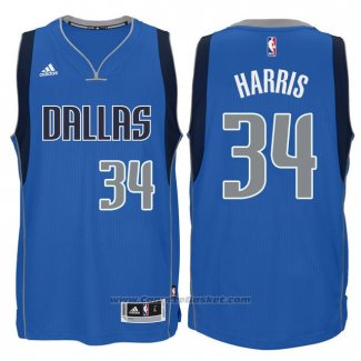 Maglia Dallas Mavericks Devin Harris #34 Blu