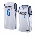 Maglia Dallas Mavericks Kristaps Porzingis #6 Association 2018-19 Bianco