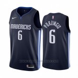 Maglia Dallas Mavericks Kristaps Porzingis #6 Statement 2019-20 Blu