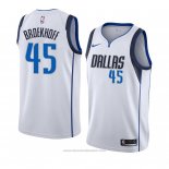 Maglia Dallas Mavericks Ryan Broekhoff #45 Association 2018-19 Bianco