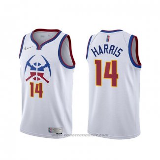 Maglia Denver Nuggets Gary Harris #14 Earned 2020-21 Bianco