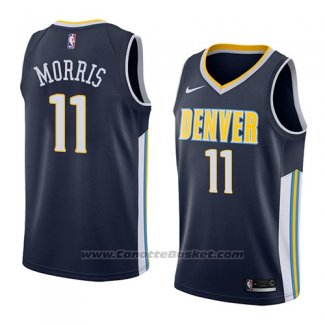 Maglia Denver Nuggets Monte Morris #11 Icon 2018 Blu