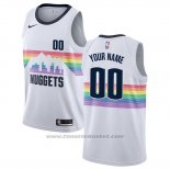 Maglia Denver Nuggets Personalizzate Citta Edition Bianco