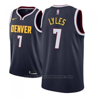 Maglia Denver Nuggets Trey Lyles #7 Icon 2018-19 Blu