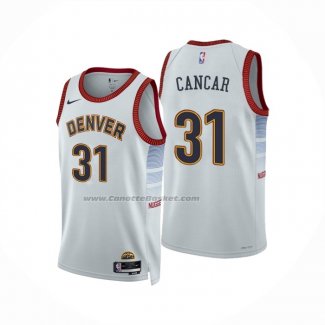 Maglia Denver Nuggets Vlatko Cancar #31 Citta 2022-23 Bianco