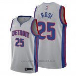 Maglia Detroit Pistons Derrick Rose #25 Statement Grigio