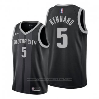 Maglia Detroit Pistons Luke Kennard #5 Citta Edition Nero