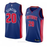 Maglia Detroit Pistons Wayne Ellington #20 Icon 2018 Blu