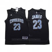 Maglia Diamonds Editon Cleveland Cavaliers LeBron James #23 Nero