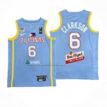 Maglia Filippino Jordan Clarkson #6 Olimpiadi 2024 Blu