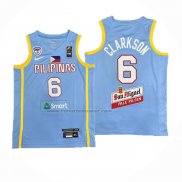 Maglia Filippino Jordan Clarkson #6 Olimpiadi 2024 Blu