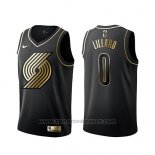 Maglia Golden Edition Portland Trail Blazers Damian Lillard Nero