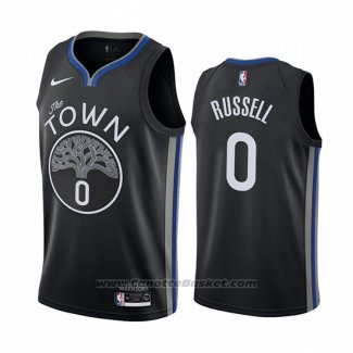 Maglia Golden State Warriors D'angelo Russell #0 Citta Nero