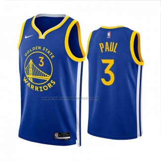 Maglia Golden State Warriors Chris Paul #3 Icon 2022-23 Blu