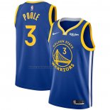 Maglia Golden State Warriors Jordan Poole #3 Icon Blu