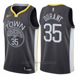 Maglia Golden State Warriors Kevin Durant #35 Statement 2017-18 Nero