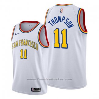 Maglia Golden State Warriors Klay Thompson #11 Classic Edition Bianco