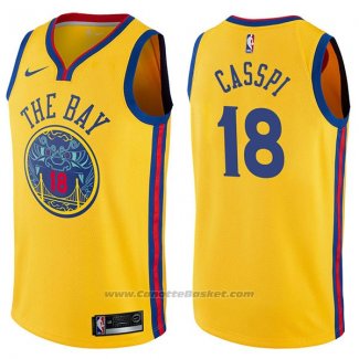 Maglia Golden State Warriors Omri Casspi #18 Chinese Heritage Citta 2017-18 Giallo