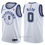 Maglia Golden State Warriors Patrick McCaw #0 Hardwood Classic 2017-18 Bianco