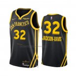 Maglia Golden State Warriors Trayce Jackson-davis #32 Citta 2023-24 Nero