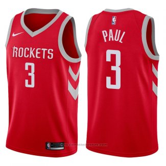 Maglia Houston Rockets Chris Paul #3 2017-18 Rosso