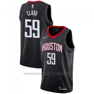 Maglia Houston Rockets Gary Clark #59 Statement 2017-18 Nero