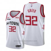 Maglia Houston Rockets Jeff Green #32 Citta 2019-20 Bianco