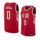 Maglia Houston Rockets Marquese Chriss #0 Citta 2018 Rosso