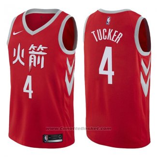 Maglia Houston Rockets P.j. Tucker #17 Icon 2018 Rosso