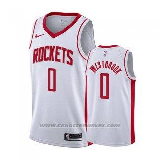 Maglia Houston Rockets Russell Westbrook #0 Association 2019-20 Bianco