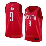 Maglia Houston Rockets Zhou #9 Qi Earned 2018-19 Rosso