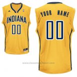 Maglia Indiana Pacers Adidas Personalizzate Giallo