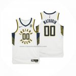 Maglia Indiana Pacers Bennedict Mathurin No 00 Association 2025-26 Bianco