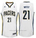 Maglia Indiana Pacers David West #21 Bianco