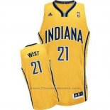 Maglia Indiana Pacers David West #21 Giallo