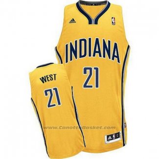 Maglia Indiana Pacers David West #21 Giallo
