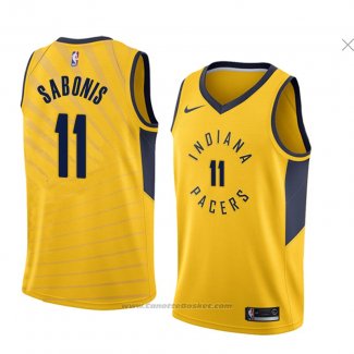 Maglia Indiana Pacers Domantas Sabonis #11 Statement 2018 Giallo