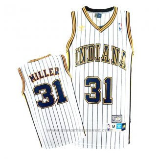 Maglia Indiana Pacers Reggie Miller #31 Retro Bianco